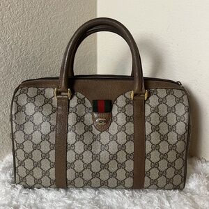 Gucci GG Supreme Boston Brown Size 30
